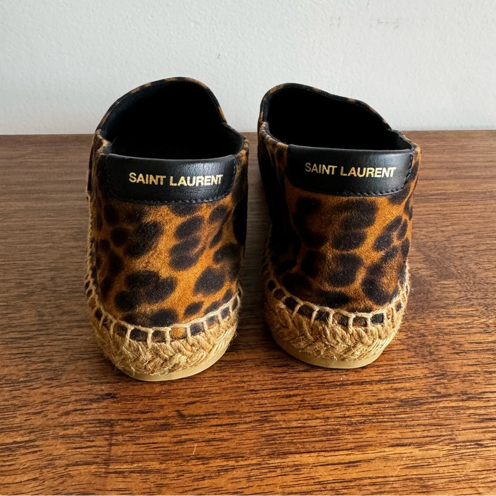 Saint Laurent Leopard Print Espadrilles - Picture 7 of 13